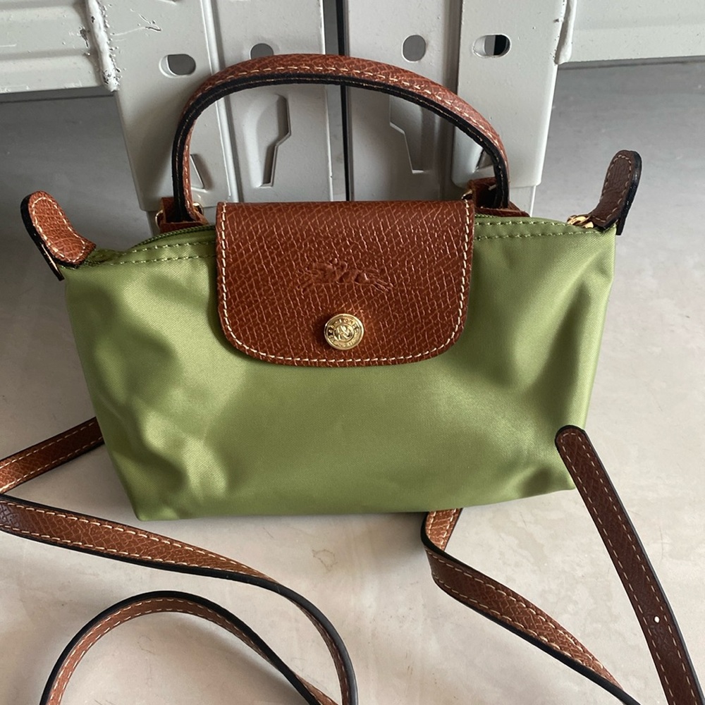 Longchamp Le Pliage Mini Green Handbag